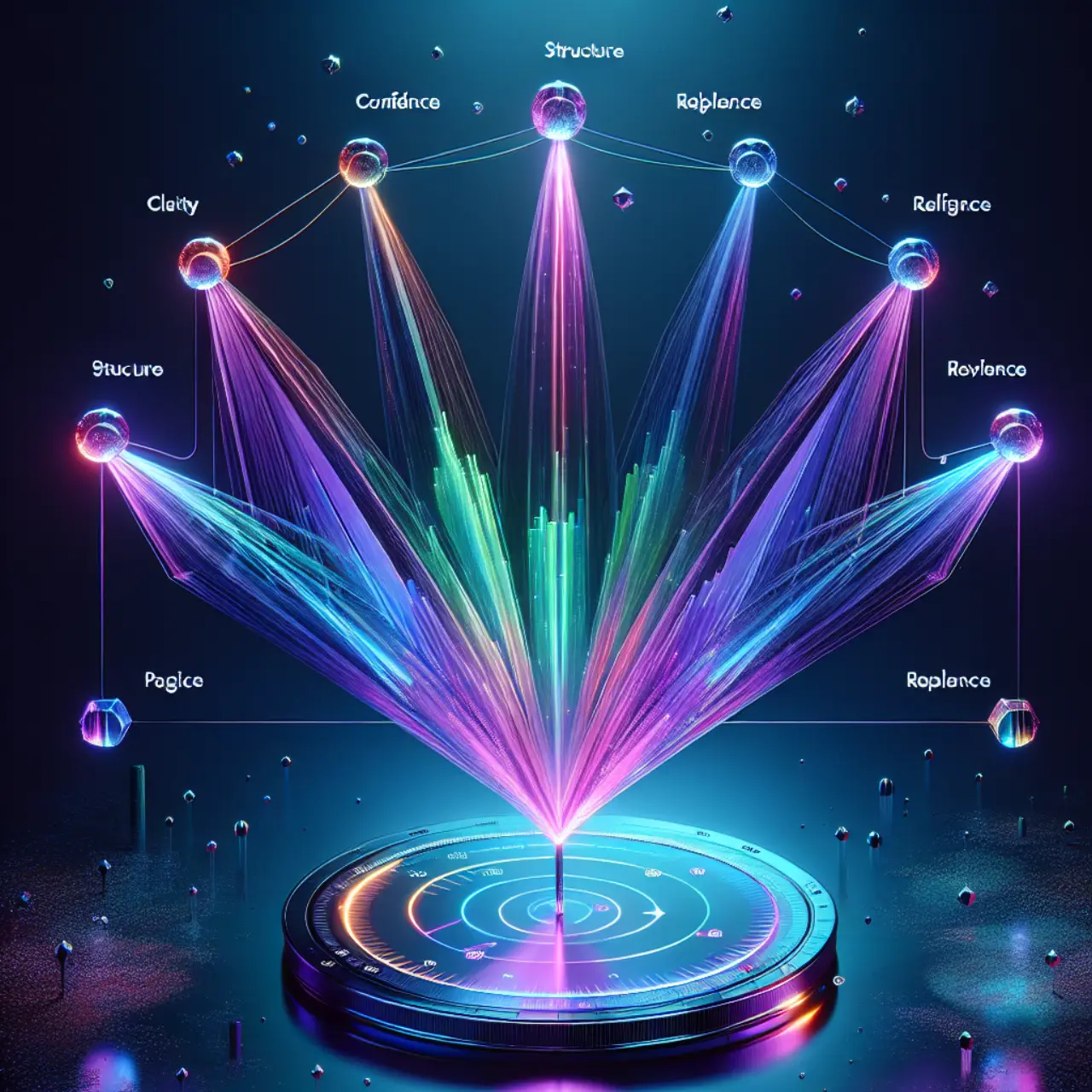 AI evaluation radar chart